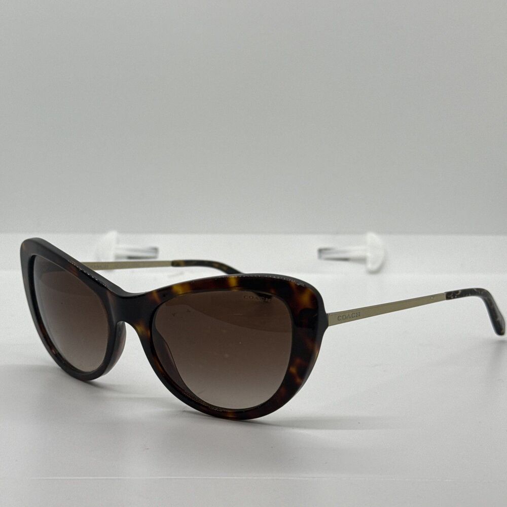 COACH Sunglasses HC8247 541713 53-19 140 Tortoise Brown Gold Sunglasses